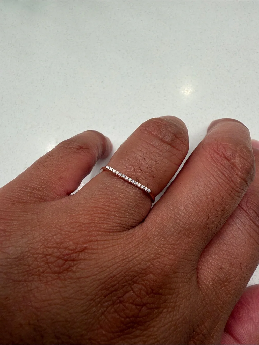 Catbird City Lights Rose Gold Pave Diamond Ring